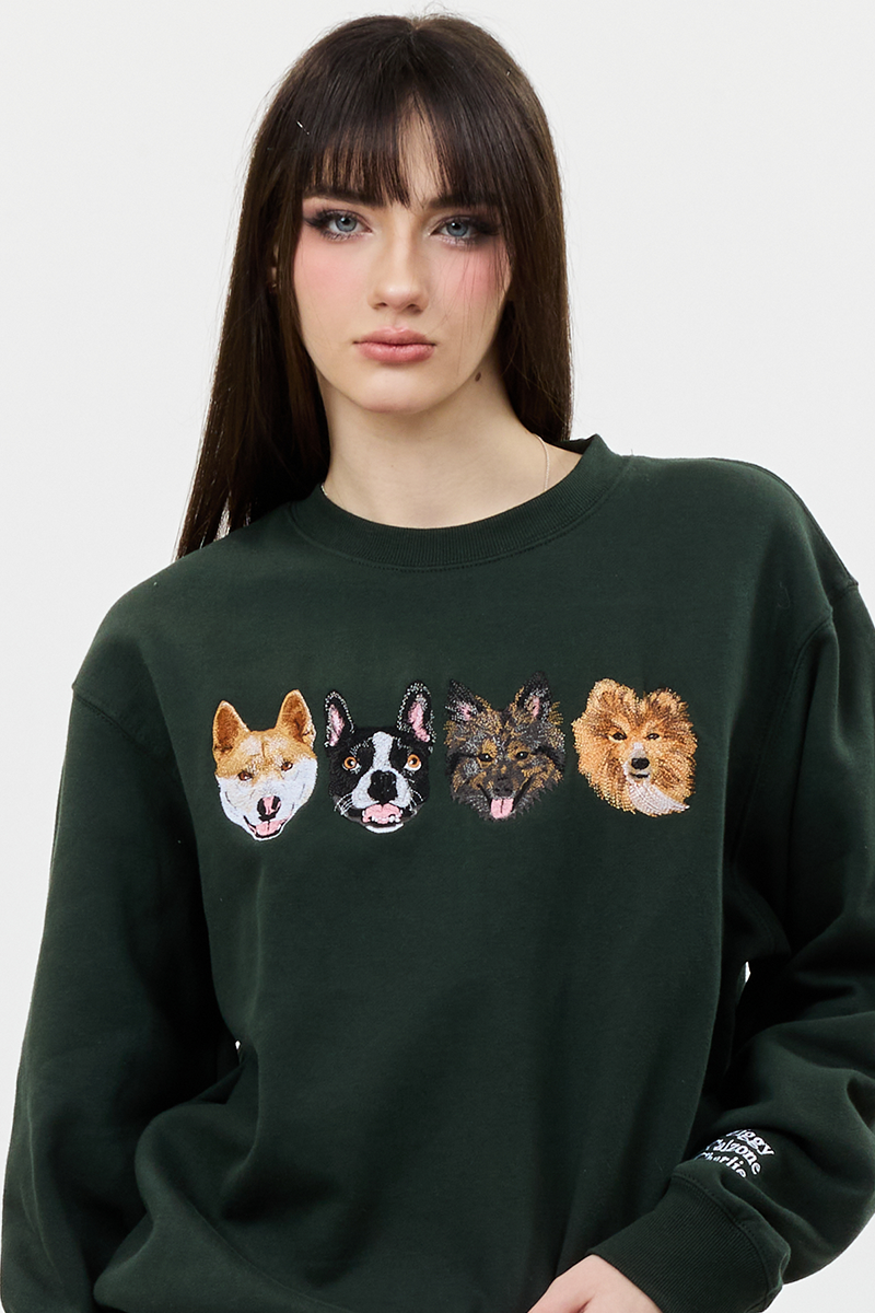 Custom Embroidered Pet Portrait Sweatshirt